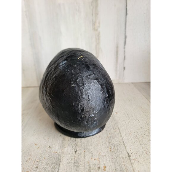 Black skeleton head red flashing eye Halloween vintage prop decor - Picture 7 of 11